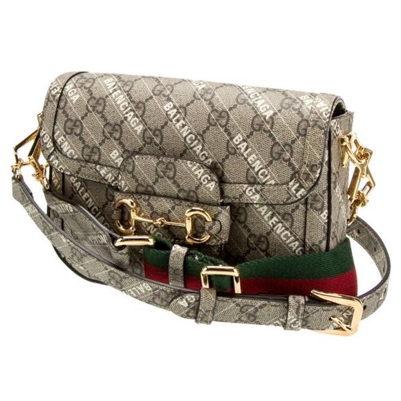 Gucci X Balenciaga Horsebit Crossbody Bag - Picture 2 of 5